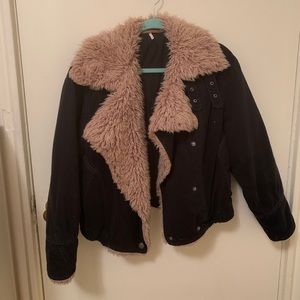 Free People Oversized Sherpa Jacket